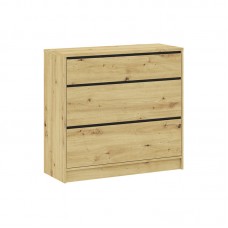 Plata kumode BASIT 3S, Ozols artisan/Antrancīts